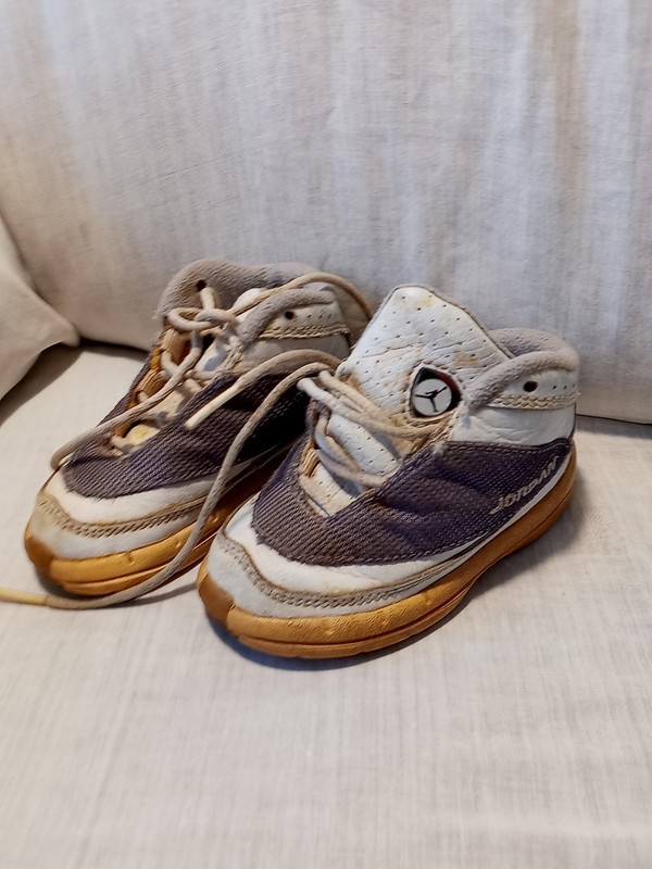 A Pair Of Vintage Air Jordan Toddler Sneakers