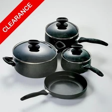 NEW 7-Piece Non-Stick Aluminum Cookware Set, includes Dutch oven, Pots and Pan