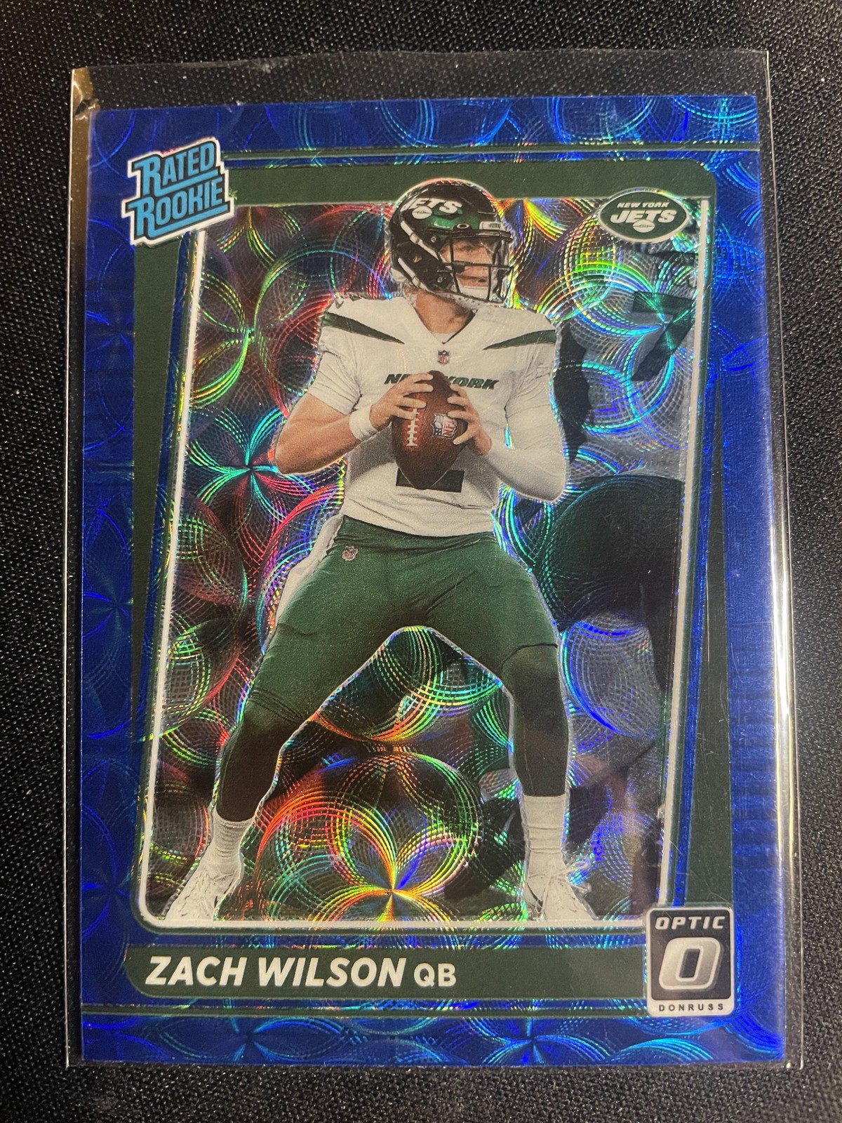 Zach Wilson Rookie RC Blue Scope #202 2021 Donruss Optic