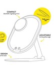 Ultra Slim LED Foldable & Compact Makeup Mirror ( Does Not Include USB Cord) — photo 4
