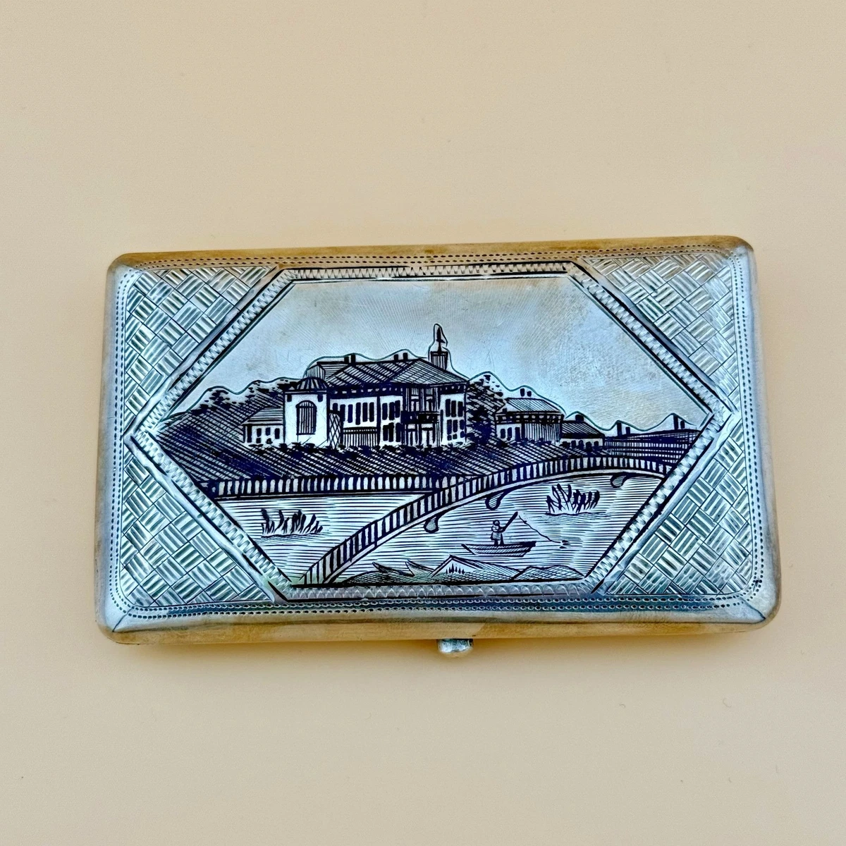 silver cigarette case ebay Sterling Silver Antiques for sale STERLING SILVER CIGARETTE CASE |
