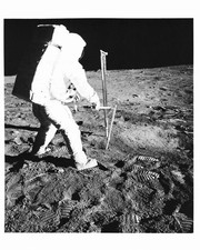 Neil Armstrong Buzz Aldrin NASA Original Space Moon Landing Apollo 11 1969 Photo