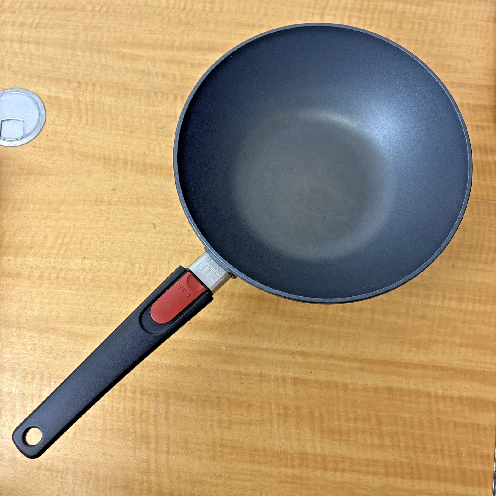 Woll Diamond Lite Non-Stick Black Wok W/Detachable Handle