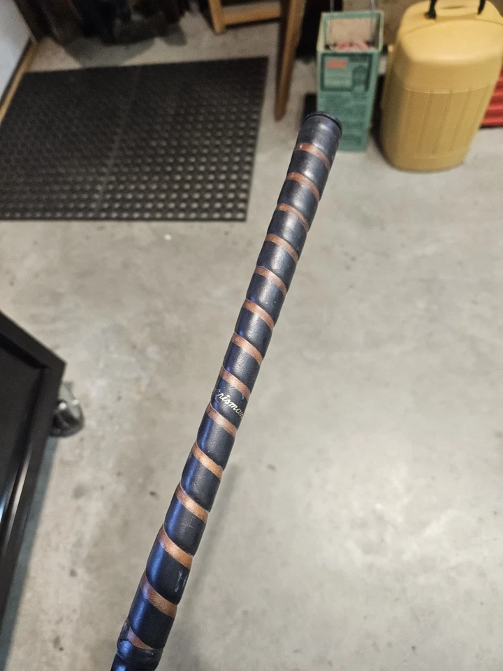 Otey Crisman 18 HBW Super Deluxe 35" hickory shafted leather wrap grip putter RH - Image 2 of 4