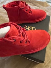 UGG Mens Red Suede Chukka Boots US 10 Ankle L...