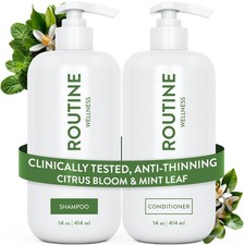 Routine Wellness Anti-Thinning Shampoo and Conditioner Set for Thinning Hair ...