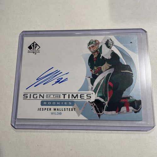 Jesper Wallstedt #SOTTR-JW 2024 SP Authentic Sign of the Times Rookie card