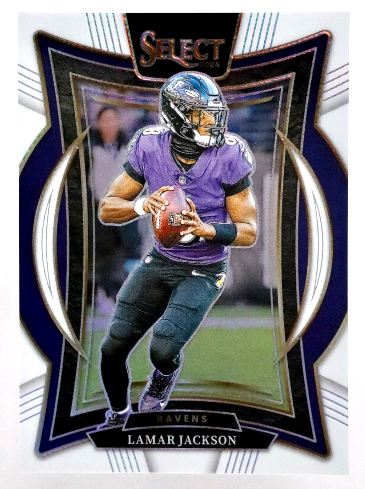 2024 Panini Select Lamar Jackson White Prizm Concourse — 17/35 — Card #35 SA2
