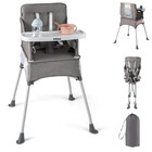 Baby High Chair, Foldable Portable Highchair for Babies and Toddlers with Travel