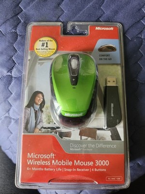 Microsoft Wireless Notebook Optical Mouse 3000 New/Sealed Pink Color