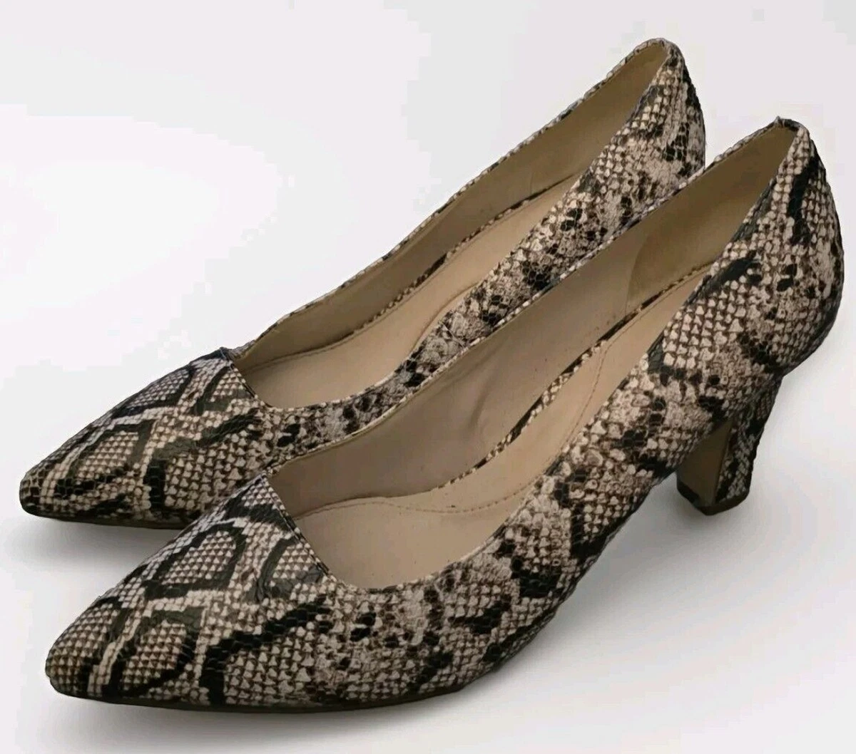 Cole Haan Pump Snake Heels for Women for sale | eBay Cole Haan Pump Snake Pattern Patent Slip On Beige Leather‎ Women Sz 9.5B main image 0