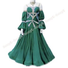 Handmade Dance Dress/Standard Ballroom Competition smooth Waltz Tango Costume