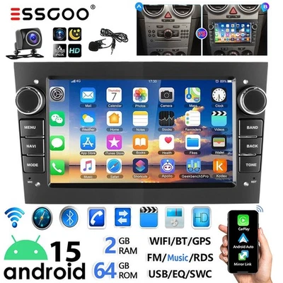 Android 15 Für Opel Corsa C D Zafira B Astra G H Carplay Autoradio GPS NAVI WIFI - Bild 1 von 4