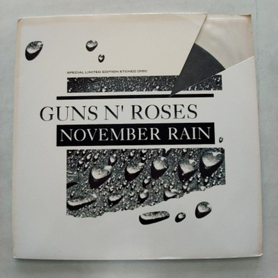 Guns N Roses November Rain Special Limited Edition Etched Vinyl 12 Inch