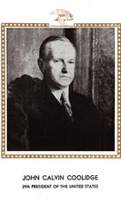 John Calvin Coolidge, President Of The United States,  Vintage Postcard