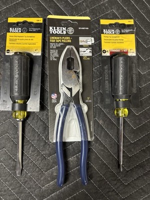 Klein Tools Linesman Pliers And Screwdrivers