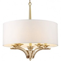 Weiß Gold Glamour Moderne HäNgelampe Pendelleuchte 5X40W/E14 IP20