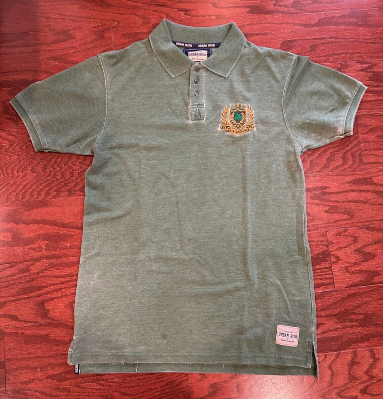 Urban Irish Green Polo by Irish Connexxion Fashion for Life Ireland Size MEDIUM