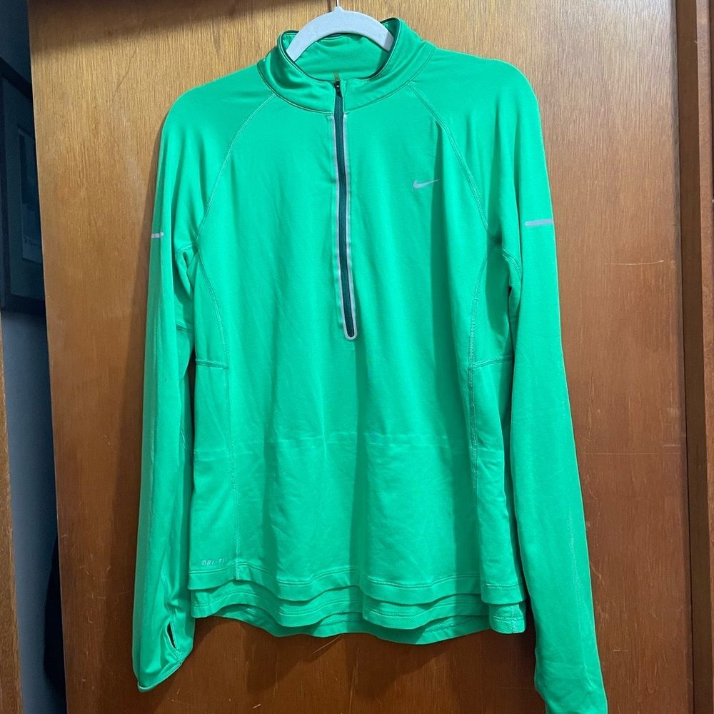 SACAI X NIKE Nike Giacca pull over verde morbido Dri fit