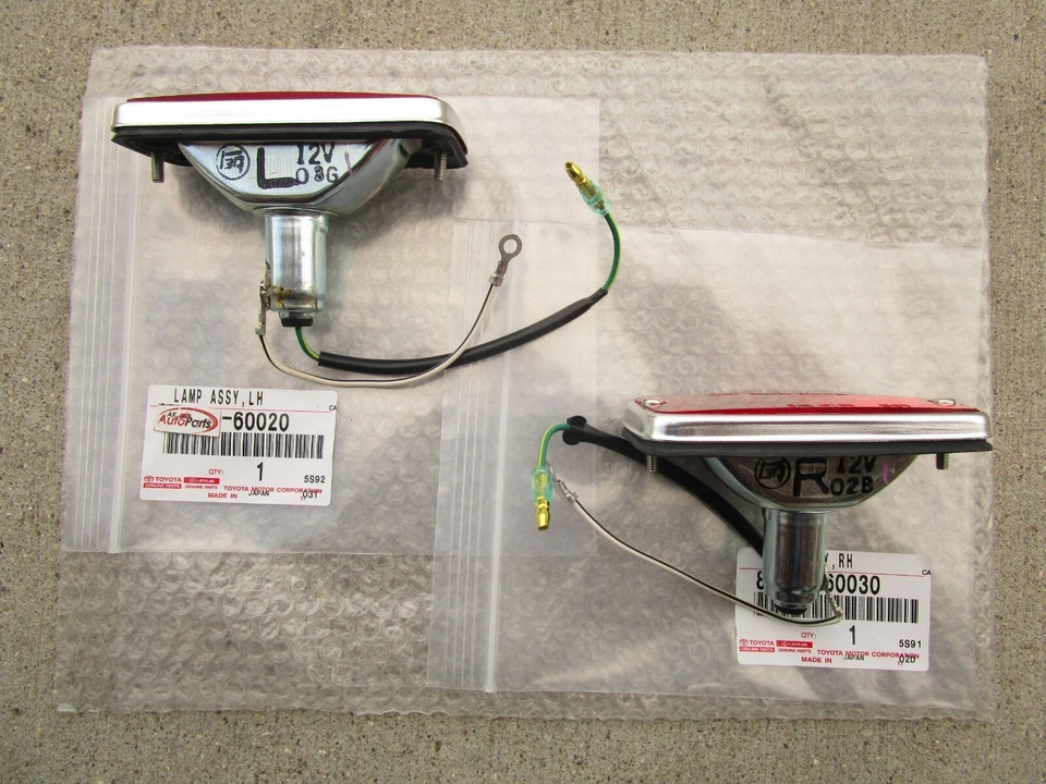 69-77 TOYOTA LAND CRUISER FJ40 FJ55 JUEGO DE LUCES MARCADORAS LATERALES TRASERAS IZQUIERDA + DERECHA NUEVO Foto 4 de 4