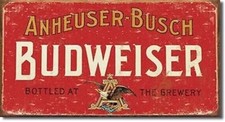 BUDWEISER ADVERTISEMENT Vintage Ad Style SIGN PLAQUE retro repro advert art