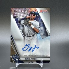 2019 Bowman's Best of 2019 Autographs Greg Jones Auto Tampa Bay Rays