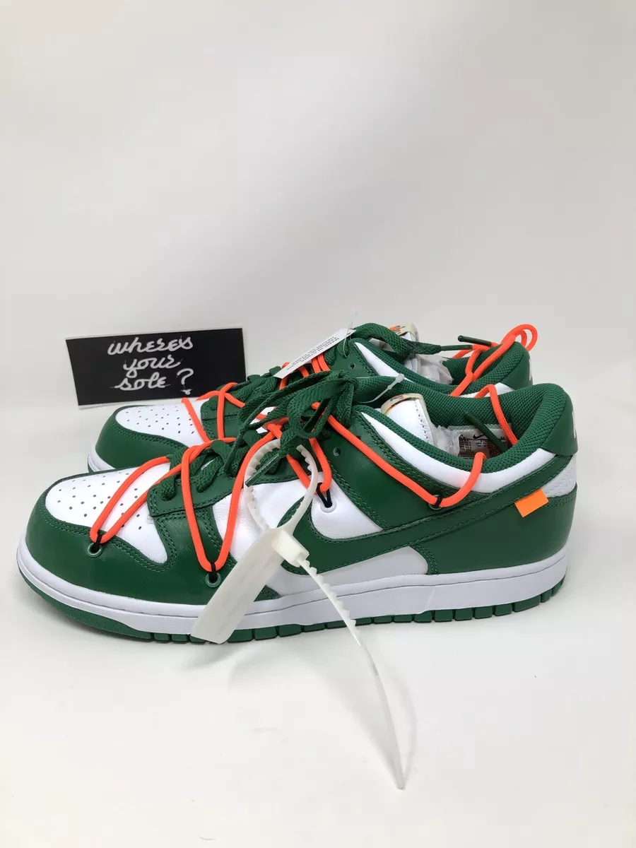 Nike Off White Dunk Low size 10.5 Pine Green New DS CT0856 100