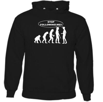 Stop Folgenden Me Kapuzenpulli, Atheist Herren Lustige Evolution Darwin Tee Top