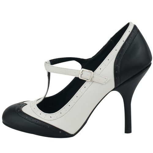 T.U.K. Bombshell Wingtip T-Strap Brogue 