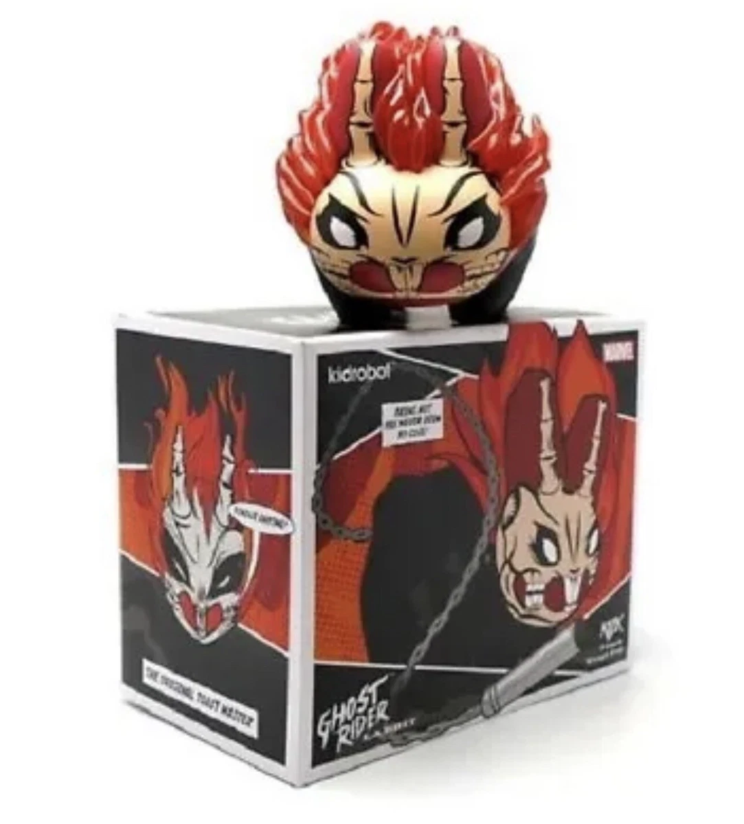 Kidrobot Ghost Rider フィギュア Kidrobot Ghost Rider Designer & Urban Vinyl Action Figures for