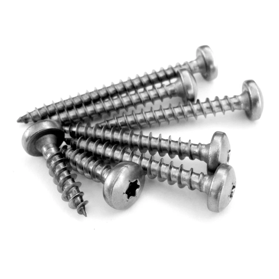 Spanplattenschrauben Linsenkopf TX Edelstahl VA DIN 9045 Rundkopf Holzschrauben - Bild 2 von 3