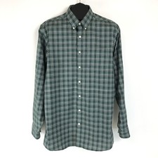 Eddie Bauer Relaxed Fit Button Down Shirt Men's Large Tall Wrinkle-Free Cotton