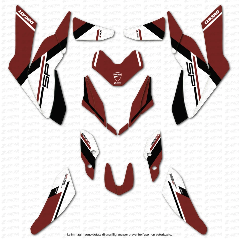 Kit de calcomanías gráficas para Ducati Hypermotard 950 Foto 2 de 3