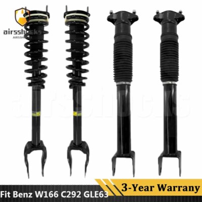 4PCS Fit Mercedes W166 C292 GLE63 AMG GLE350 ML350 Front Rear Shock Struts Assys