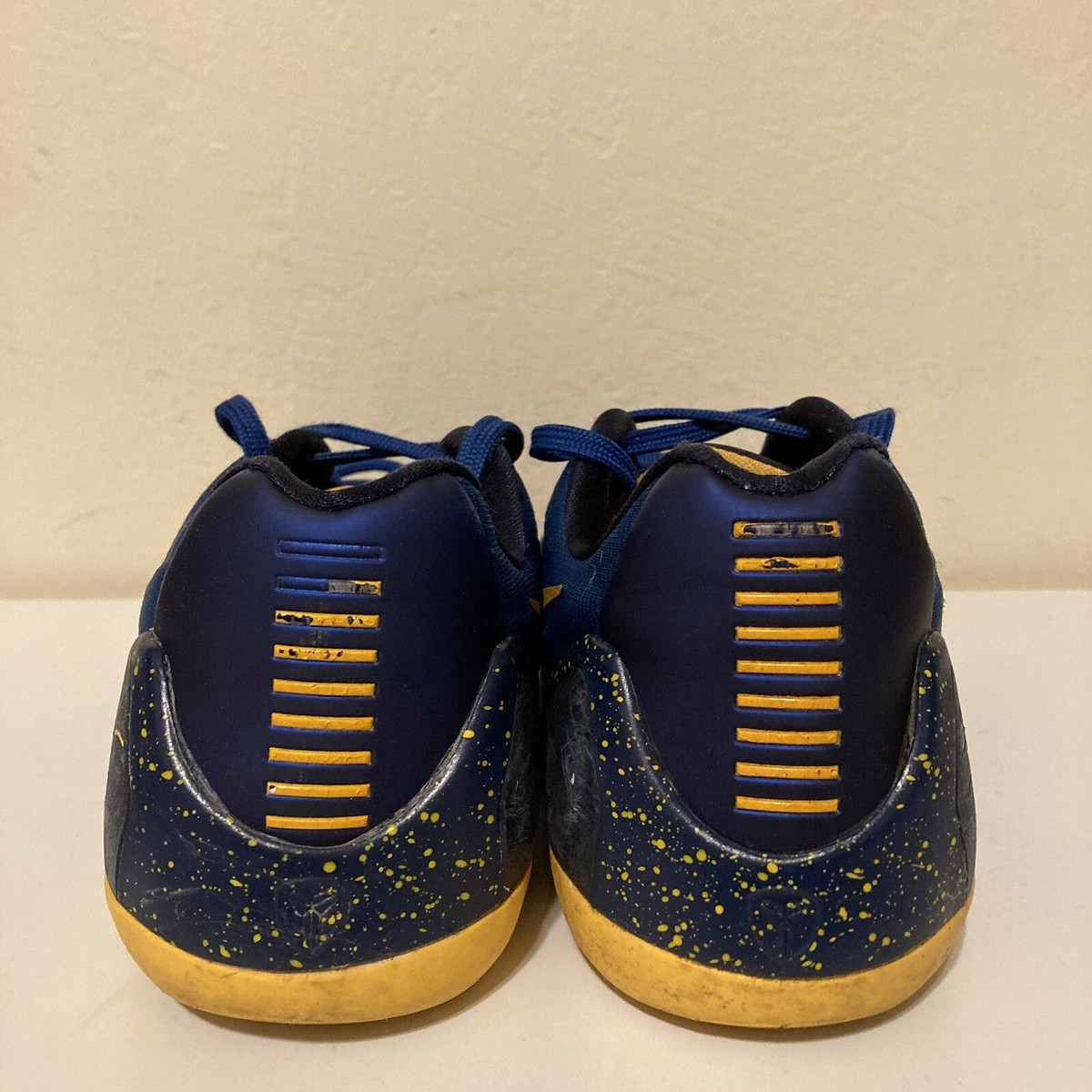 Nike Kobe 9 EM Gym Blue Kobe Bryant Blue Yellow Men