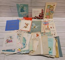 Vintage Greeting Cards Notes Lot Used Hallmark Gibson