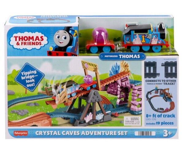 Thomas & Friends Motorized Toy Train Set Crystal Caves Adventure (HMC28) - Image 3