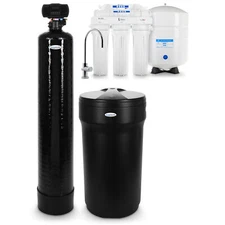 Reverse Osmosis System & Whole House Water Softener Package for 1-3 Bathrooms
