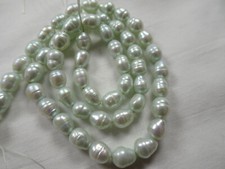 15 1/4" Strand Freshwater Pearls Potato Aqua 6.25-7mm Long 31 DNG