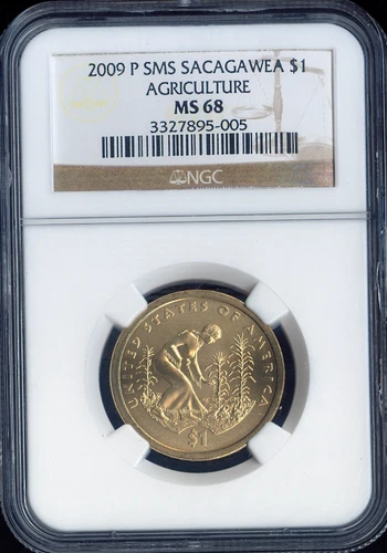 2009 Sacagawea Dollar NGC MS68 SMS Quality