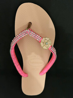 Rhinestones havaianas bride Bridal Wedding Flip Flops sandals
