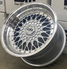 Silver 17x8.5 35 Esm-002r 4x100 Wheels Rs Style