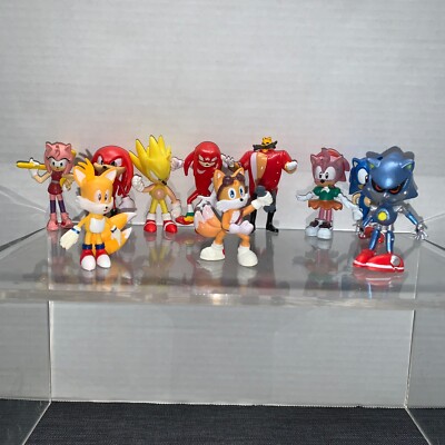 Sonic The Hedgehog ~3 Inch Action Figure Lot of 10
