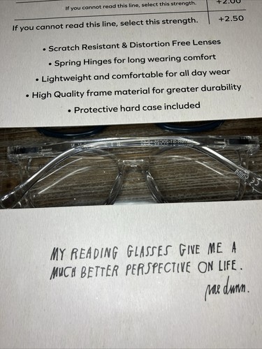 RAE DUNN +2.50 WOMEN'S READING GLASSES 3-PACK READERS + HARD CASE NEW AUTHENTIC - Picture 4 of 5