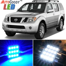 10 x Premium Blue LED Lights Interior Package for Nissan Pathfinder 05-12 + Tool