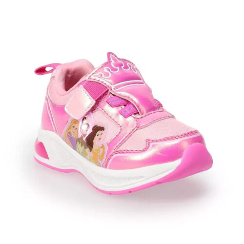 NEW girls Disney Princess Light Up tennis shoes, 6 Different Princesses, Size 6