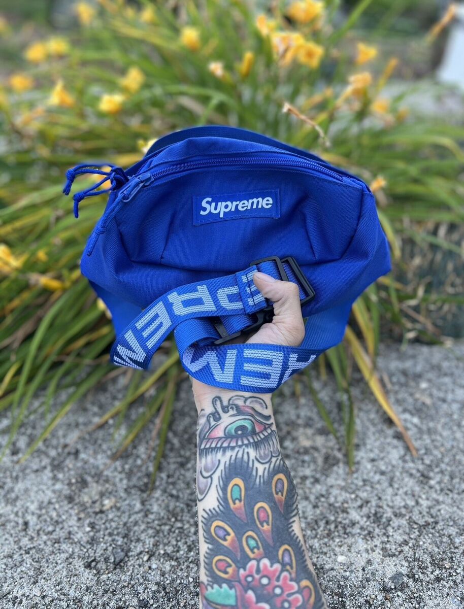 Supreme Blue Waist Bags & Fanny Packs