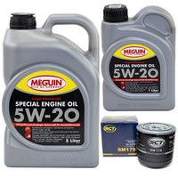 MotoröL Set Special SAE 5W-20 Meguin 6 Liter + ÖLfilter FüR Mazda MPV II 3.0I V6