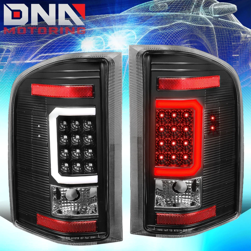 FIT 07-14 CHEVY SILVERADO 3D BARRA C COLA+LED TERCER FRENO/LUZ DE CARGA NEGRA Foto 2 de 4