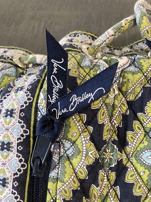 Vera Bradley Cambridge Cinch Quilted Drawstring Backpack Bag 